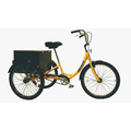 Husky Bicycles Industrial Tricycle, 600 lb Capacity, 26" Wheels, Black, Cabinet 160-306